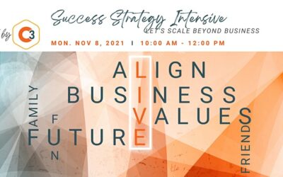Success Strategy Intensive – Let’s Scale Beyond Business
